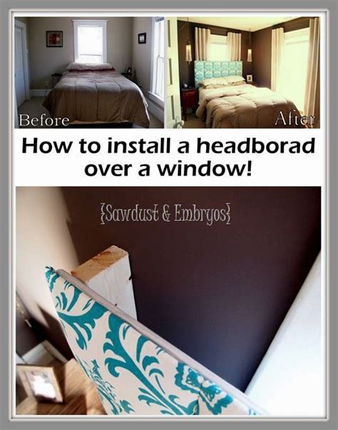 This can affect your quality of sleep. how to install a headboard over a window %u2013 small ...