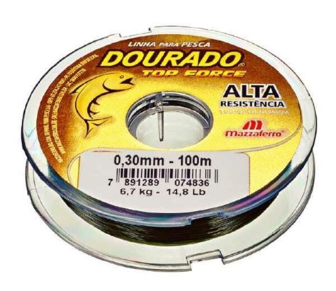 Linha Pesca Dourado Top Force 060 Mm 100 Metros Caixa 10 Un Madeiramadeira