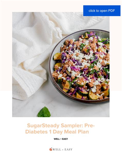 Prediabetes Diet Plan For Beginners With A Free Meal Plan Pdf