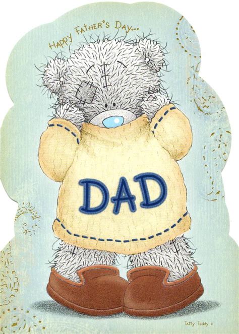 Me To You Bear Happy Fathers Day Dad Card Cute Carte Blanche Cards