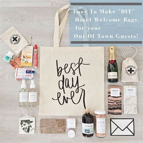 Dit Tuesday Easy To Make Hotel Welcome Bags For Your Out Of Town
