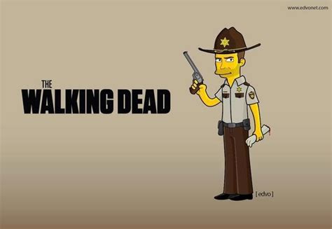 The Walking Dead Simpsons The Walking Dead Walking Dead Show Simpson