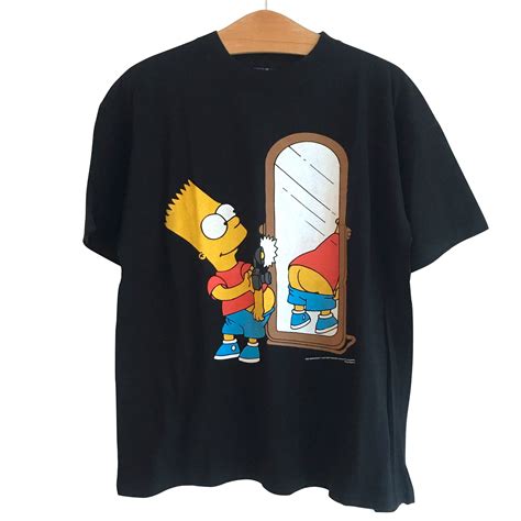 The Simpsons Vintage 90s 1999 Bart Simpson Ass Selfie Photo T Shirt