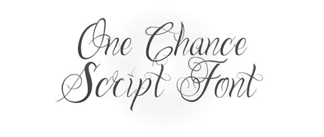 One Chance Script Font - Sean Dalton
