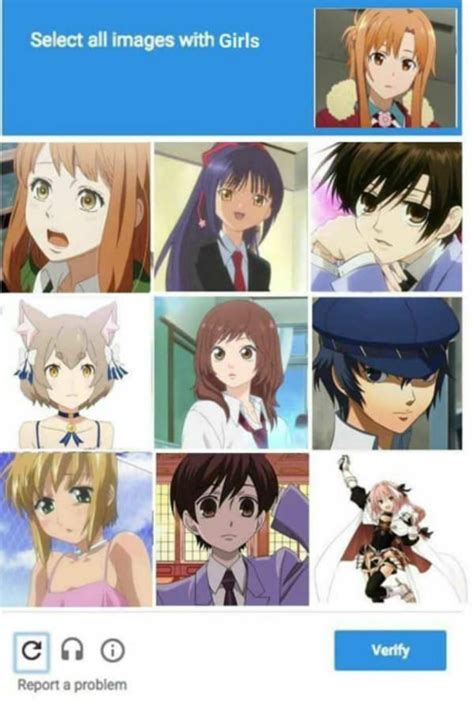 Captcha Level Impossible Trap Anime Memes Anime Anime Funny