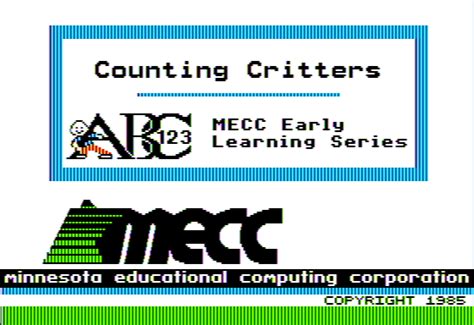 Counting Critters Screenshots For Apple Ii Mobygames