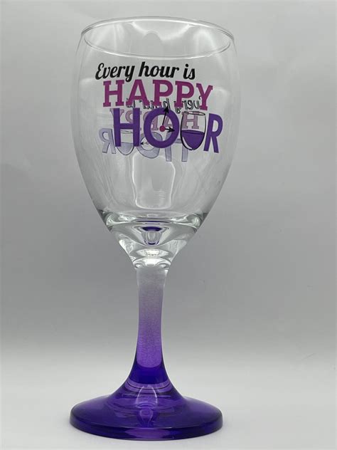 Every Hour Happy Hour Wineglass - CupofMood