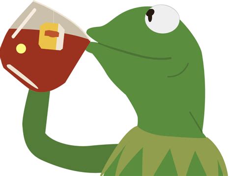 Kermit Sipping Tea Meme Icon By Venngage On Dribbble