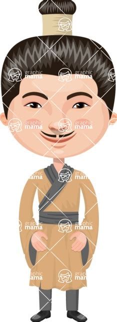 Chinese Man Cartoon Character Graphicmama