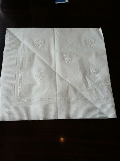 First, fold a napkin into thirds. If I can do it, you can too!: Dinner Paper Napkin Folding