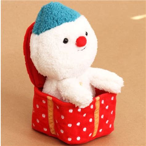 Cute Christmas Snowman Plush Toy In Christmas Present Modes4u
