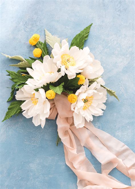 Paper Flower Wedding Bouquet Tutorial Jesusismykeeper