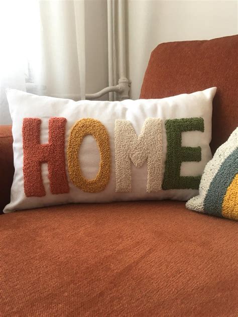 Pillow Sets For Couch Throw Pillow Set Punch Needle Pillow Etsy Punch