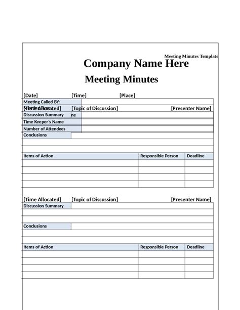 Read reviews on the premier meeting notes tools in the industry! Minute formats Templates | williamson-ga.us
