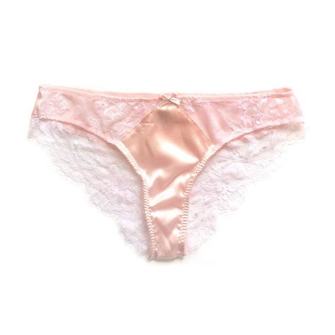 silk pink panties pink lace panties lace brief lace tanga pink lingerie marianna