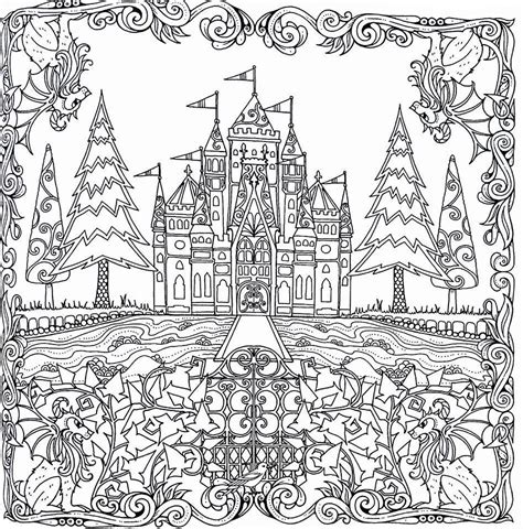 Printable Enchanted Forest Coloring Pages