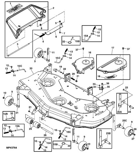 John Deere X Mower Deck Parts Diagram Sexiz Pix