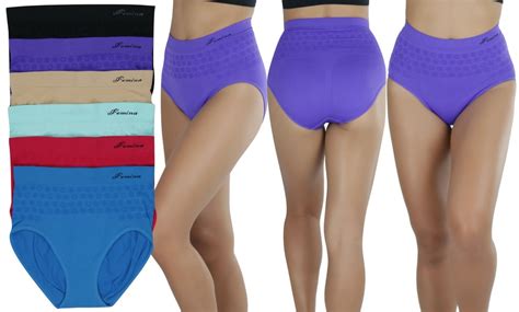 6 Pack Womens High Waisted Compression Briefs Groupon