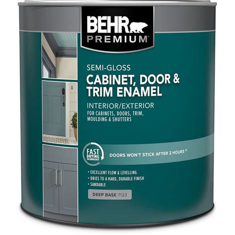 Behr Premium Cabinet And Trim Interior Semi Gloss Enamel Paint Deep