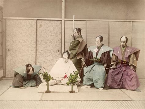 Life Of The Samurai Beautiful But Gruesome Pictures Show Japanese Warriors Demonstrating Ritual