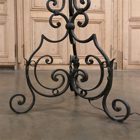 Floor lamps are great accessories to add some stylishness to a room along with a great glow of light. Country French Wrought Iron Floor Lamp - Inessa Stewart's ...