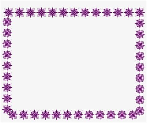 Purple Star Borders And Frames Clipart Purple Border Design Png PNG