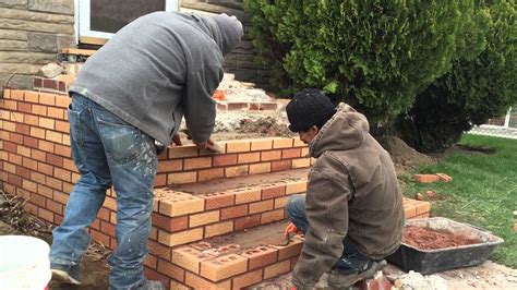 Making a brick Steps - YouTube