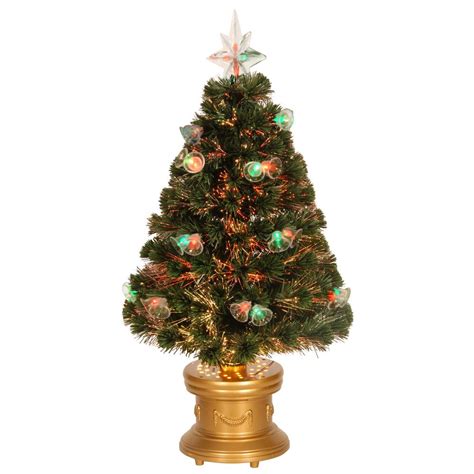 National Tree Company 3 Ft Fiber Optic Double Bell Artificial
