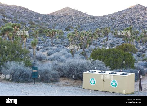 Recycling Bins At Black Rock Campground Stock Photo Alamy