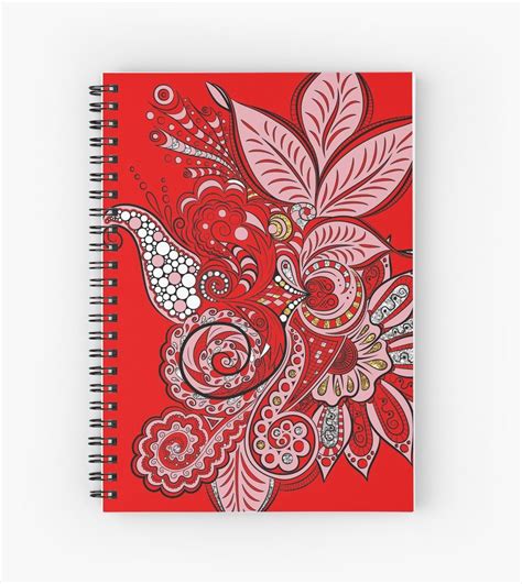 Over 155,553 spiral pattern pictures to choose from, with no signup needed. 'Beautiful red floral pattern' Spiral Notebook by ...