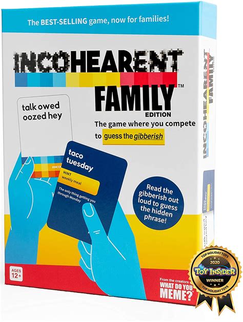 This game contains mature content and is designed for ages 17+. Incohearent Family Edition - Snapdoodle Toys & Games