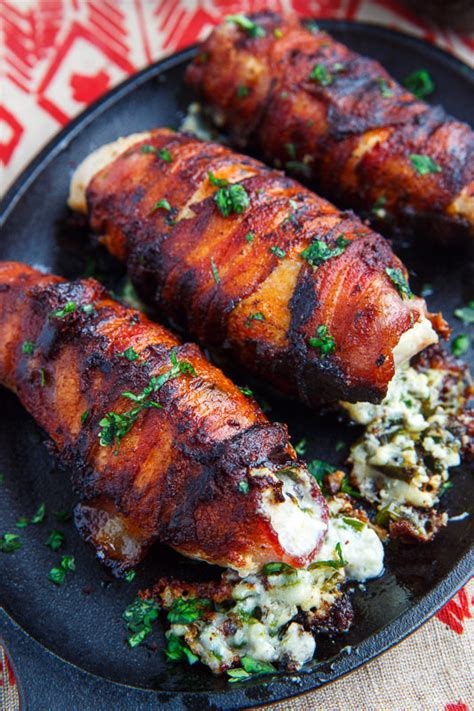Bacon Wrapped Jalapeno Popper Stuffed Chicken Recipe on ...