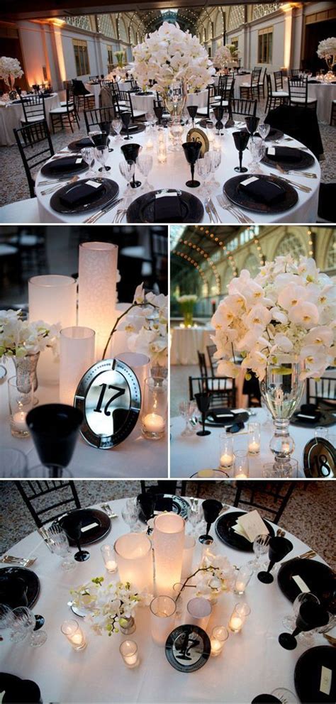 Elegant Black And White Wedding Decor Ashley Garmon Photographers