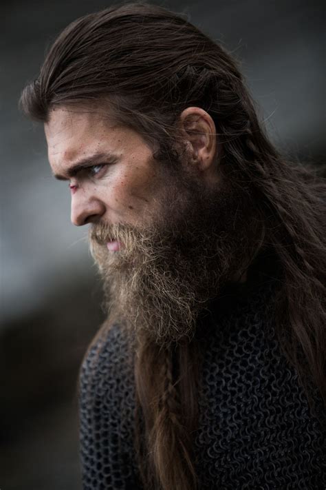To slick back your hair . Enok Groven : Photo | Long hair styles men, Long beard ...