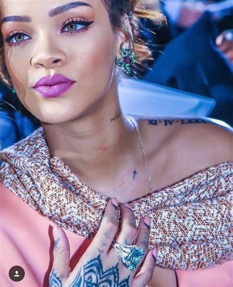 Rihannas Tattoos Are A Reflection Of Her Bold Personality Roomatic