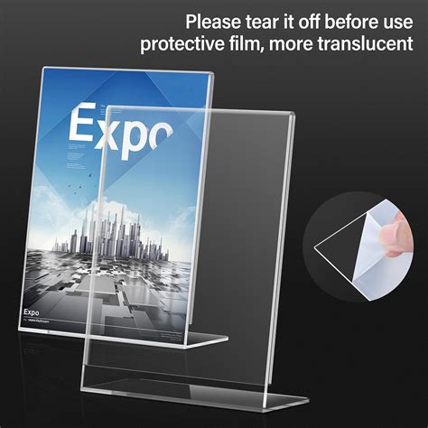 Buy Acrylic Sign Holder 85 X 11 Relx Acrylic Display Stand For
