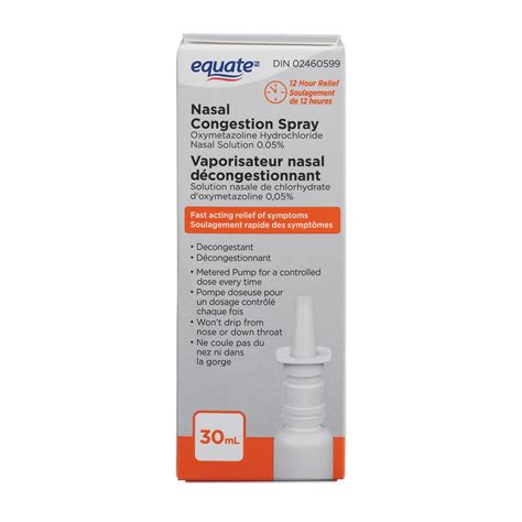Equate Original 12 Hour Nasal Spray Max Strength Fluid
