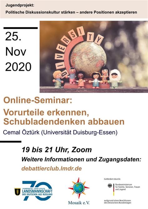 Online Seminar „vorurteile Erkennen Schubladendenken Abbauen“ Lmdr