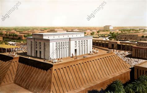 Uruk White Temple Dedicated To The Sumerian Sky God Anu 3200 Bc