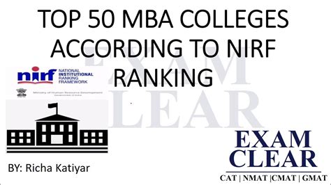India S Top 50 Mba Colleges As Stated By Nirf Rankings Officially Government Of India Ranking
