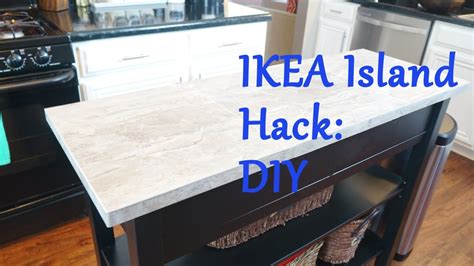 Bookshelves turned kitchen island ikea hack (more details). Ikea Island Top Hack - DIY - YouTube