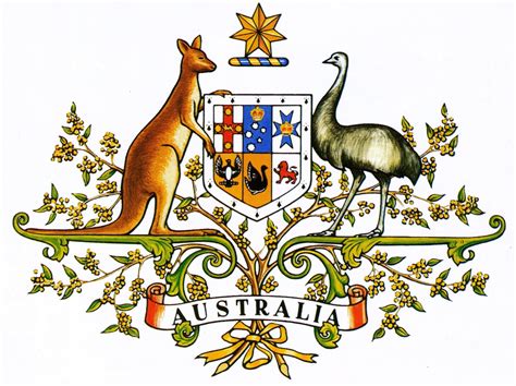 Coat Of Arms Crest Of National Arms Of Australia