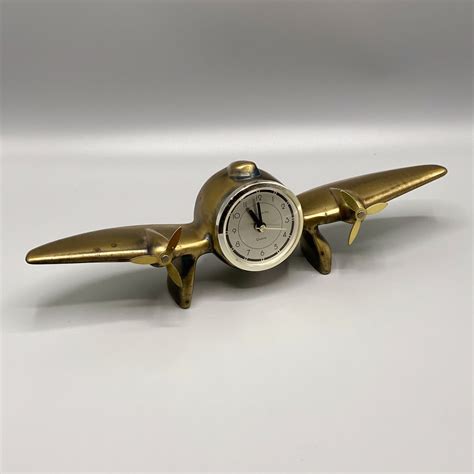 Vintage Sarsaparilla Propeller Prop Airplane Clock Ocean Springs