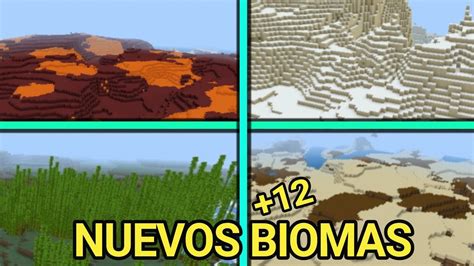Nuevos Biomas Bloques Y Mobs Para Minecraft Pe 113017 More Biomes