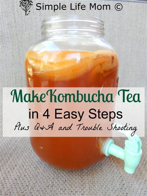 how to make kombucha easy step by step instructions simple life mom