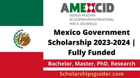 Mexico Government Scholarship 2023 2024 Fully Funded