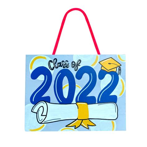 Fridja 2022 Wooden Graduation Table Signs Graduation Decorations Class