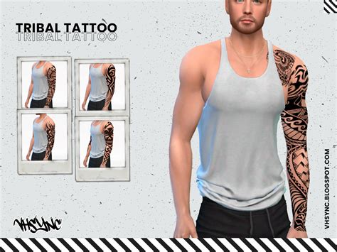 Vhsync Tribal Tattoo The Sims 4 Best Mods