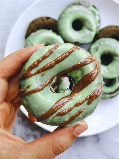 Baked Coconut Matcha Donuts Vegan Gluten Free From My Bowl