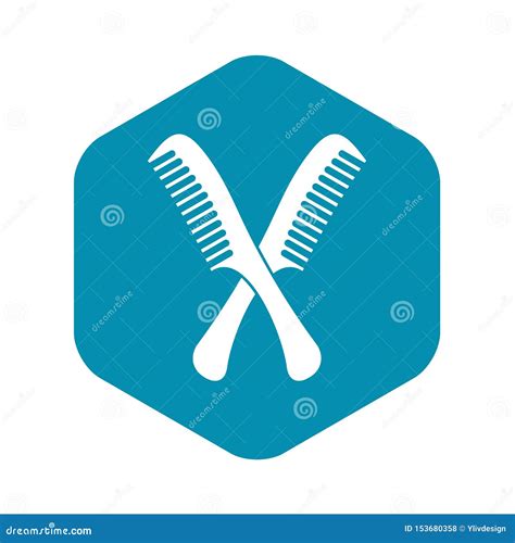 Combs Icon Simple Style Stock Vector Illustration Of Hairdresser